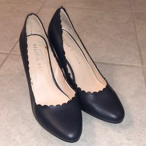 Kelly & Katie Jaklyn style heels navy blue 6.5